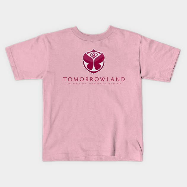 tomorrowland festival Kids T-Shirt by DeekayGrafx